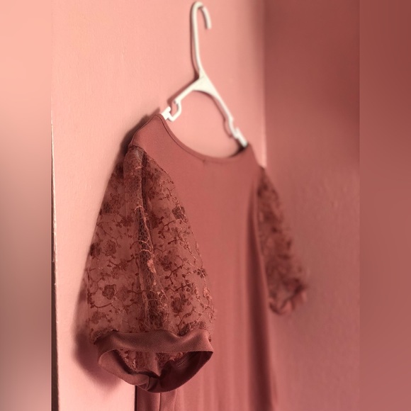 SWEET VIOLET TOP/ DUSTY PINK IN COLOR/ SIZE M - Picture 2 of 6